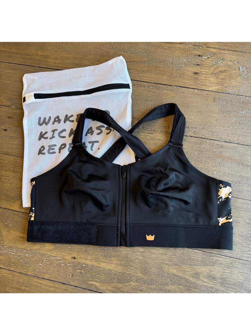 SHEFIT Flex Sports Bra 3 Luxe Black Walking Tennis Cycle Weights Compression